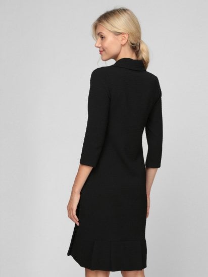 Платье миди Sassofono модель A201-SC-17106, Чорний — фото - INTERTOP