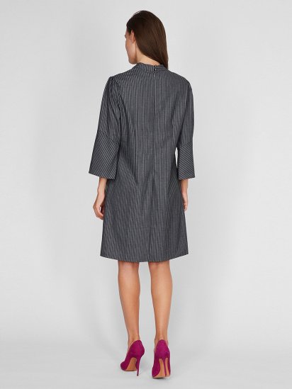 Сукня міді Sassofono модель A201-SC-6302, Сірий — фото - INTERTOP