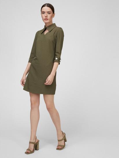 Платье мини Sassofono модель A201-SC-6349, Зелений — фото 3 - INTERTOP