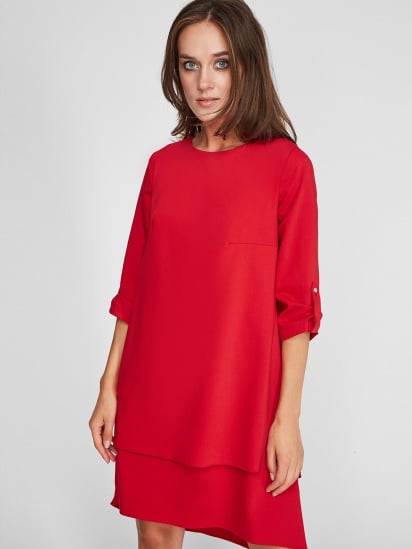 Сукня Sassofono модель A201-SC-8365, Червоний — фото 3 - INTERTOP