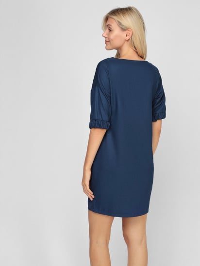 Платье мини Sassofono модель A201-SC-9543, Синій — фото - INTERTOP