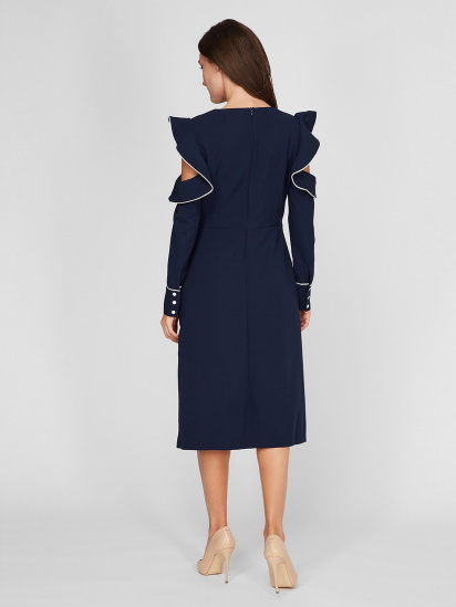 Сукня міді Sassofono модель A201-SC-4249, СИНІЙ — фото - INTERTOP