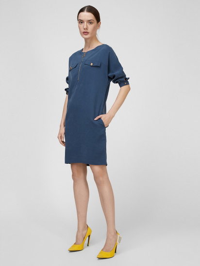 Сукня міді Sassofono модель A201-SC-9151, СИНІЙ — фото 3 - INTERTOP