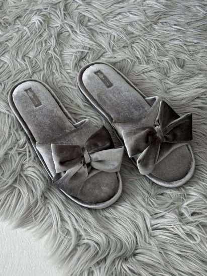 Тапки MBM MY HOME Dana модель SL-16 GRAY — фото 6 - INTERTOP