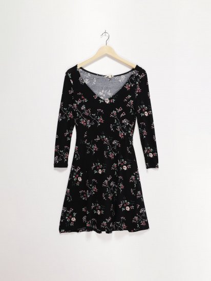 Платье мини Springfield модель 8959560_чорний комб. — фото - INTERTOP