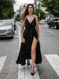 Чёрный - Платье макси Jadone Fashion