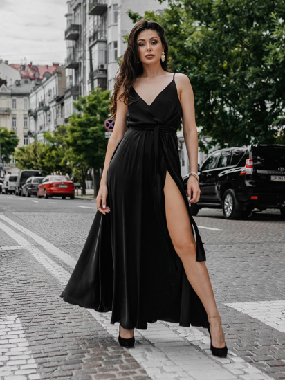 Платье макси Jadone Fashion модель Suknya_Bonsi_chorna — фото - INTERTOP