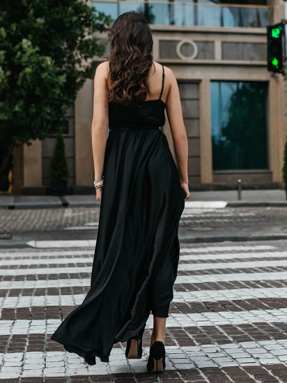 Платье макси Jadone Fashion модель Suknya_Bonsi_chorna — фото 4 - INTERTOP