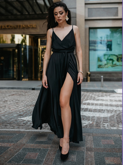 Платье макси Jadone Fashion модель Suknya_Bonsi_chorna — фото 5 - INTERTOP