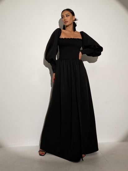 Платье макси Jadone Fashion модель Suknya_Dilara_chorniy — фото 4 - INTERTOP