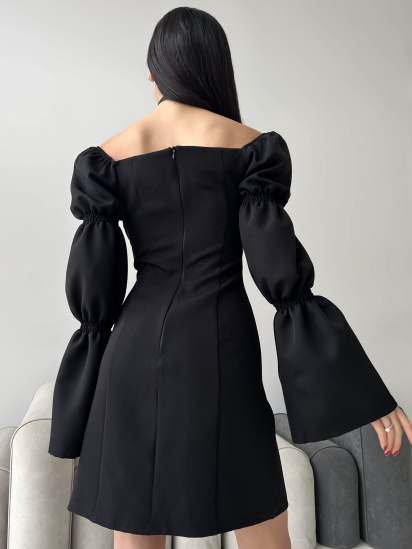 Платье мини Jadone Fashion модель Suknya_Elada_black — фото - INTERTOP