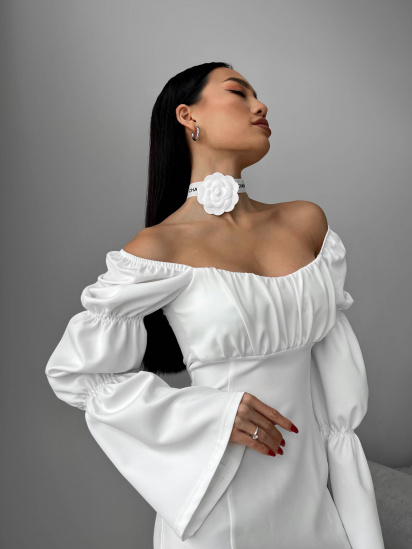 Платье мини Jadone Fashion модель Suknya_Elada_white — фото 3 - INTERTOP