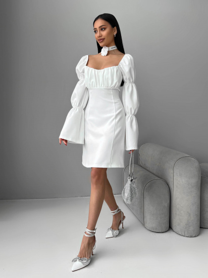 Платье мини Jadone Fashion модель Suknya_Elada_white — фото 4 - INTERTOP