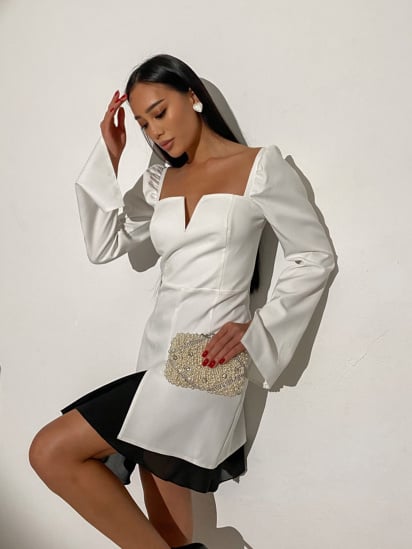 Платье мини Jadone Fashion модель Suknya_Paloma_white — фото - INTERTOP