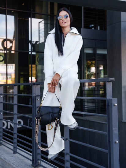 Кофта Jadone Fashion модель Svitshot_Ilanda_biliy — фото 6 - INTERTOP