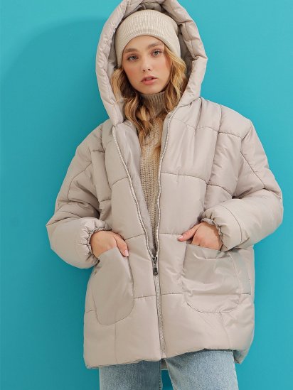 Зимова куртка Trend Alacati Stili модель ALC-X7365/GRI — фото 3 - INTERTOP