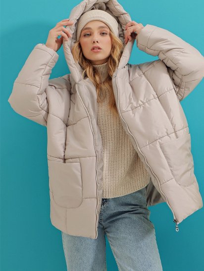 Зимова куртка Trend Alacati Stili модель ALC-X7365/GRI — фото 4 - INTERTOP