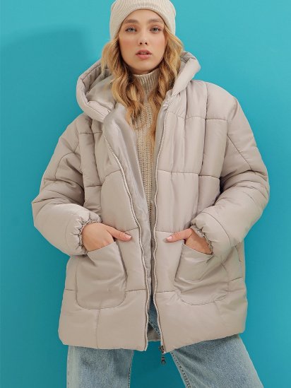 Зимняя куртка Trend Alacati Stili модель ALC-X7365/GRI — фото 5 - INTERTOP