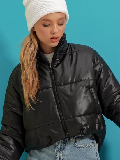 Демисезонная куртка Trend Alacati Stili модель ALC-X7684/SIYAH — фото 4 - INTERTOP