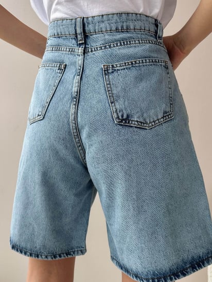 Шорти джинсові Trend Alacati Stili модель ALC-X8174/Acik Mavi — фото 4 - INTERTOP