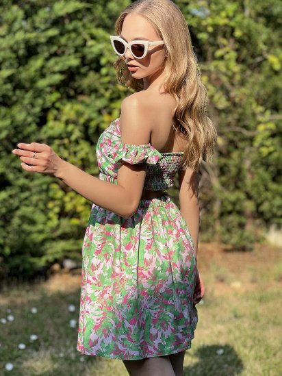 Сукня міні Trend Alacati Stili модель ALC-X8879/Yesil — фото 4 - INTERTOP