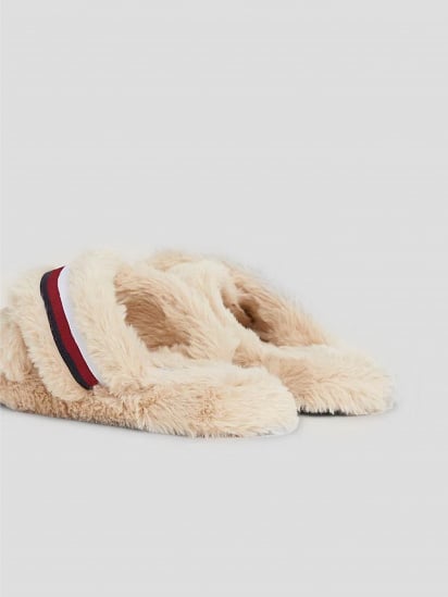 Тапки Tommy Hilfiger Global Stripe Faux Fur Slippers модель FW0FW07551-ABO — фото - INTERTOP