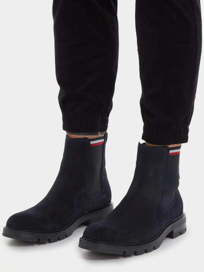 Челсі Tommy Hilfiger Signature Tape Suede Chelsea Ankle Boots модель FM0FM04803-DW5 — фото 4 - INTERTOP