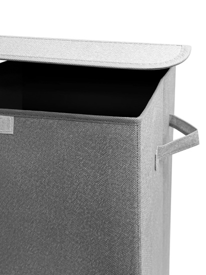 МВМ MY HOME ­Ящик для хранения текстильный серый модель TH-02 GRAY — фото 6 - INTERTOP
