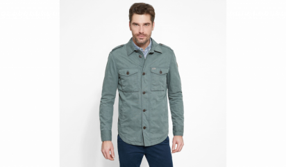 Куртки Timberland STONYBROOK OVERSHIRT GREENHOUS модель 0YGEMTG6 — фото - INTERTOP