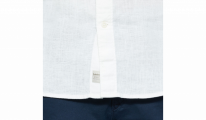 Сорочка з коротким рукавом Timberland SHORT SLEEVE LINEN SHIRT PICKE модель A1AMI130 — фото 7 - INTERTOP