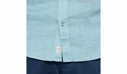 Сорочка з коротким рукавом Timberland SHORT SLEEVE LINEN SHIRT STONE модель A1AMIE42 — фото 7 - INTERTOP