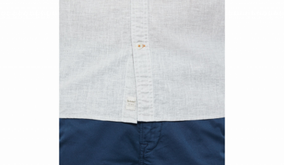 Рубашка с коротким рукавом Timberland SHORT SLEEVE COTTON LINEN CHAM модель A1IM1E76 — фото 7 - INTERTOP