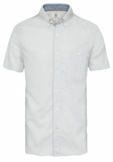 Рубашка с коротким рукавом Timberland SHORT SLEEVE COTTON LINEN CHAM модель A1IM1E76 — фото - INTERTOP