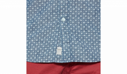 Рубашка с коротким рукавом Timberland SHORT SLEEVE MULTIPATTRN INDGO модель A1IMNF67 — фото 7 - INTERTOP