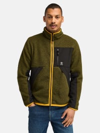 Оливковый - Кофта Timberland High-pile Fleece