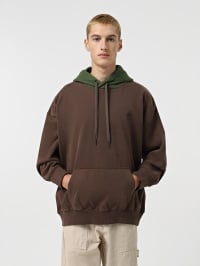 Коричневий - Худі Timberland AOP Polar 1/4 Fleece