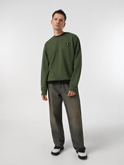 Свитшот Timberland Woven Badge Crew Neck модель TB0A6UHJEIN — фото - INTERTOP