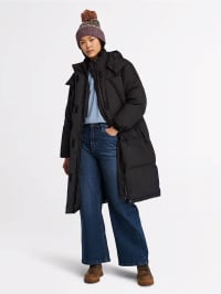 Чёрный - Зимняя куртка Timberland Howker Recycled Down Puffer Long