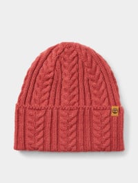 Червоний - Шапка Timberland Cable Beanie