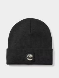 Чорний - Шапка Timberland Cuffed Beanie With Tonal Patch