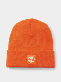 Помаранчевий - Шапка Timberland Cuffed Beanie With Tonal Patch