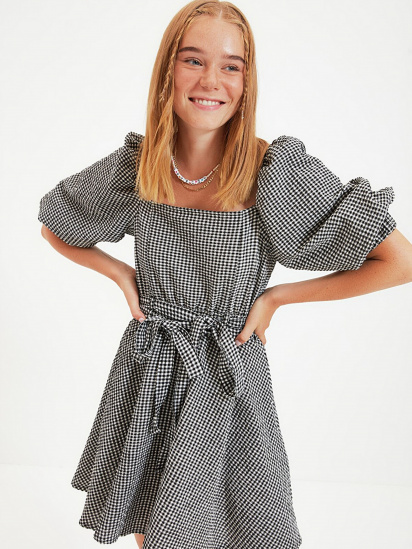 Платье мини Trendyol модель TWOAW22EL0051/Siyah — фото - INTERTOP