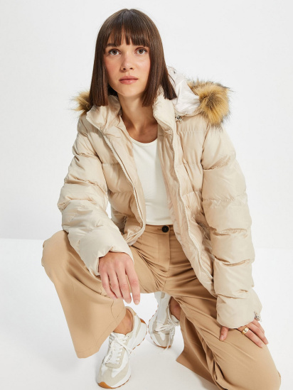 Зимняя куртка Trendyol модель TWOAW22MO0275/Bej — фото 6 - INTERTOP