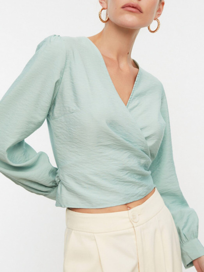 Блуза Trendyol модель TWOSS22BZ0078/Mint — фото 3 - INTERTOP