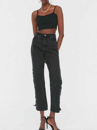 Расклешенные джинсы Trendyol модель TWOSS22JE0168/Siyah — фото 3 - INTERTOP