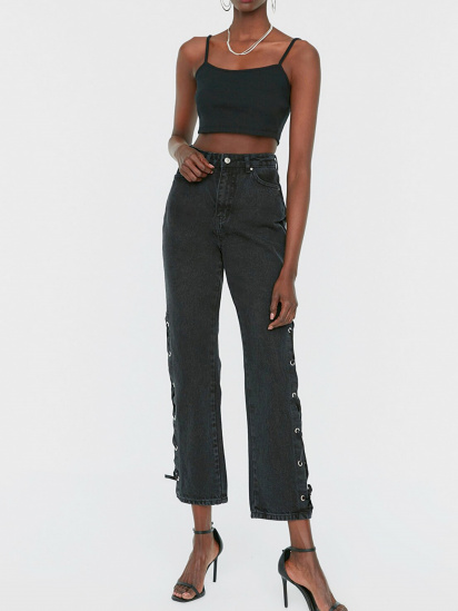 Расклешенные джинсы Trendyol модель TWOSS22JE0168/Siyah — фото - INTERTOP