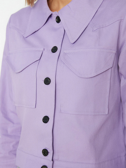 Рубашка с длинным рукавом Trendyol модель TWOSS22GO0216/Mor — фото 4 - INTERTOP