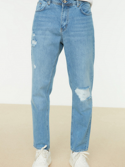 Прямые джинсы Trendyol модель TMNSS22JE0085/Mavi — фото - INTERTOP