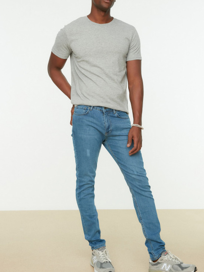 Зауженные джинсы Trendyol модель TMNSS22JE0359/Lacivert — фото 5 - INTERTOP
