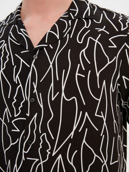 Рубашка Trendyol модель TMNSS20GO0577/Siyah — фото 4 - INTERTOP